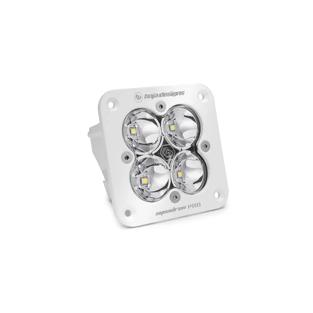 Baja Designs WT Squadron Pro White Flush Mount LED Auxiliary Light Pod - BAJ491001WT